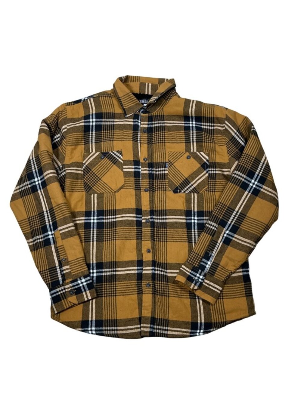 Caliville Men’s Plaid Flannel Lined Jacket | Size L